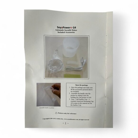 Soyapower G4 Milk, Almond, Soy & Soup Maker – Stainless Steel – New in Box - Picture 7 of 11